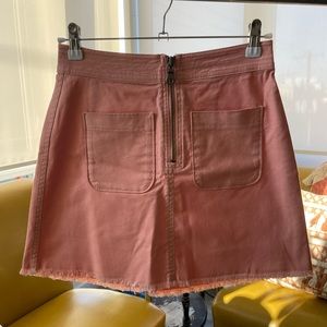 Madewell Denim Mini Skirt with Zipper